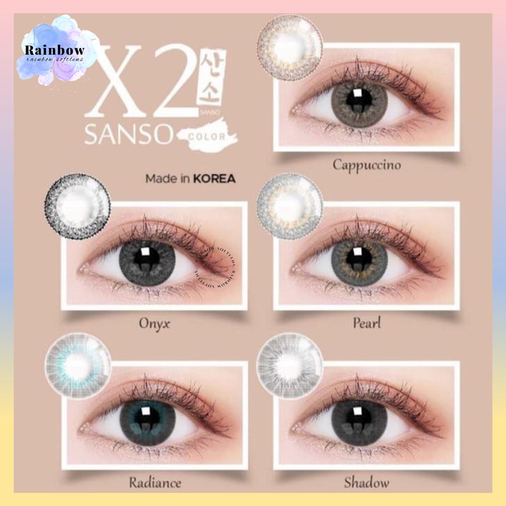 [COD] SOFTLENS X2 SANSO COLOR NORMAL &amp; MINUS (-0.50 SD -3.00) DIAMETER 14.5MM - EXOTICON