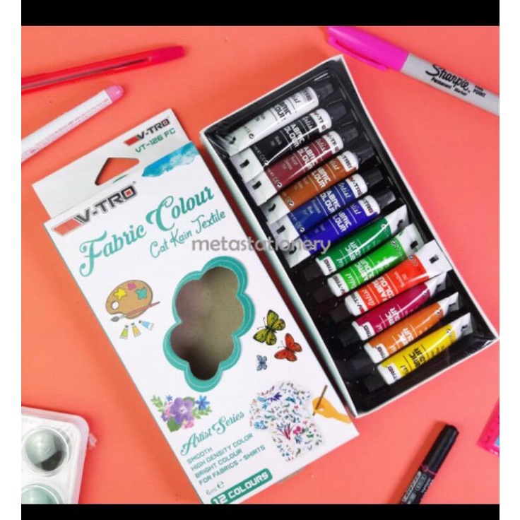 CAT KAIN TEKSTIL isi 12 warna