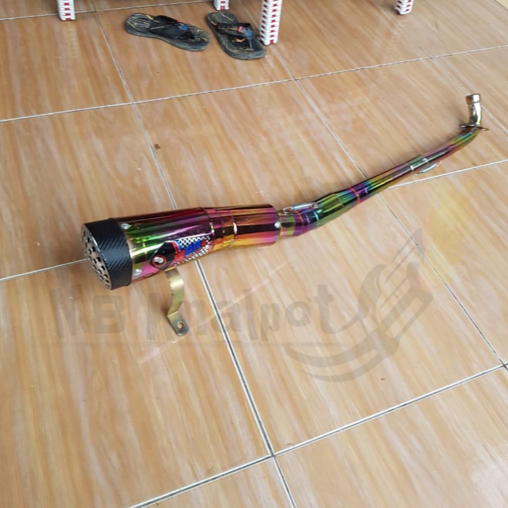 KNALPOT R9 H2 SUPRA FIT NEW-SUPRA X FULL RAINBOW