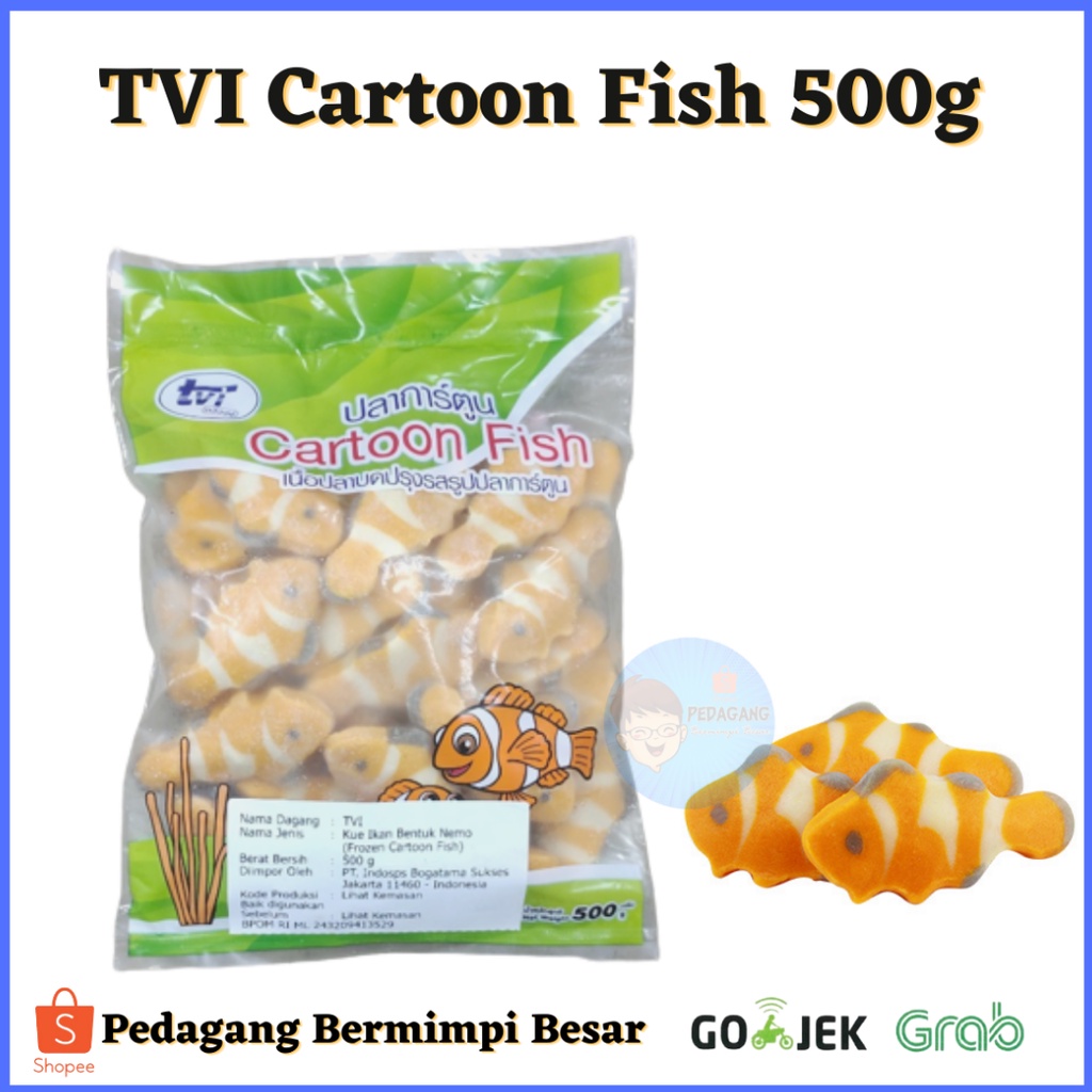 TVI Cartoon Fish | Kue Ikan Bentuk Nemo 500gr