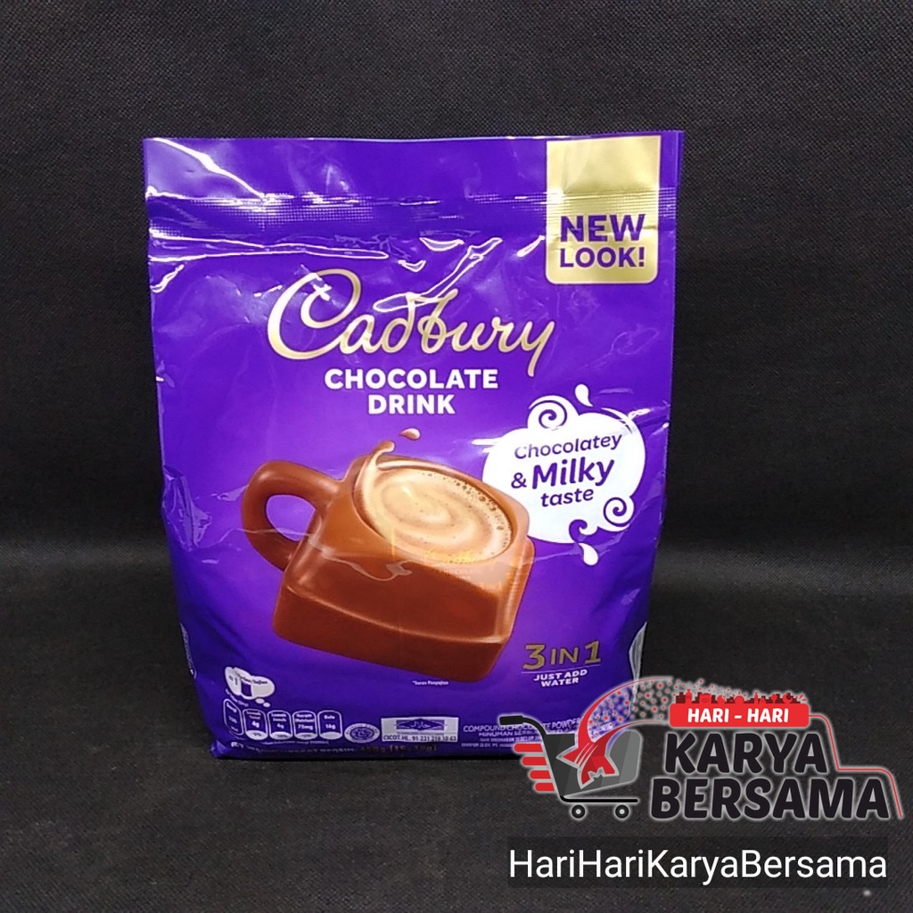 

CADBURY HOT CHOCOLATE 3 IN 1 MINUMAN BUBUK 15 SACHET X 30GR