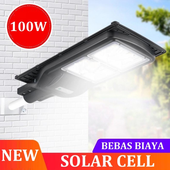 LAMPU JALAN TENAGA MATAHARI LED 100w / LAMPU JALAN SOLAR PANEL / LAMPU JALAN TENAGA SURYA