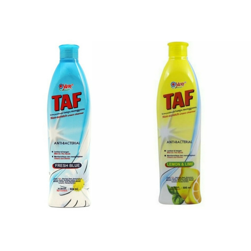 Yuri TAF Cream Kitchen Cleaner Lemon Lime / Fresh Biru 500ml