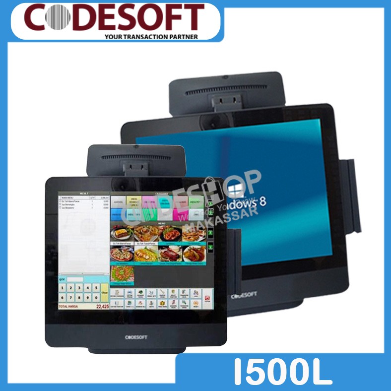 POS ALL IN ONE CODESOFT TCP-I500L WITH MSR WITH CUSTOMER DISPLAY TERMURAH