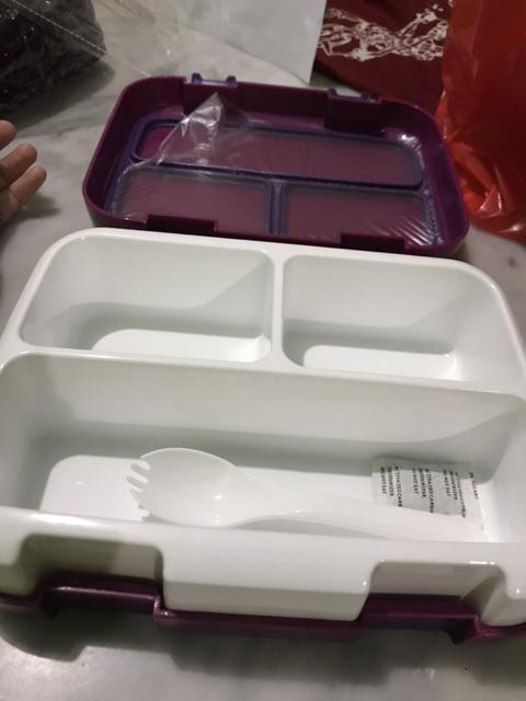 Yooyee #621 Kotak Makan Anti Nyampur 4sekat