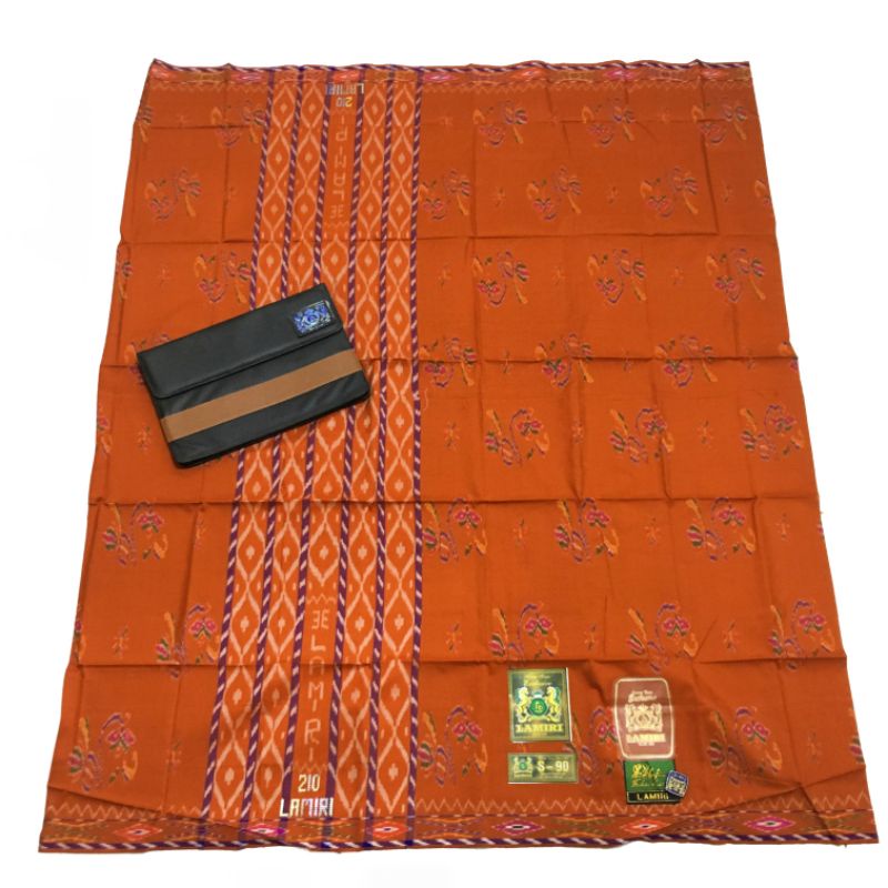 Sarung Lamiri Dan Muzammil sy motif kembang 210 Full 100% sutra