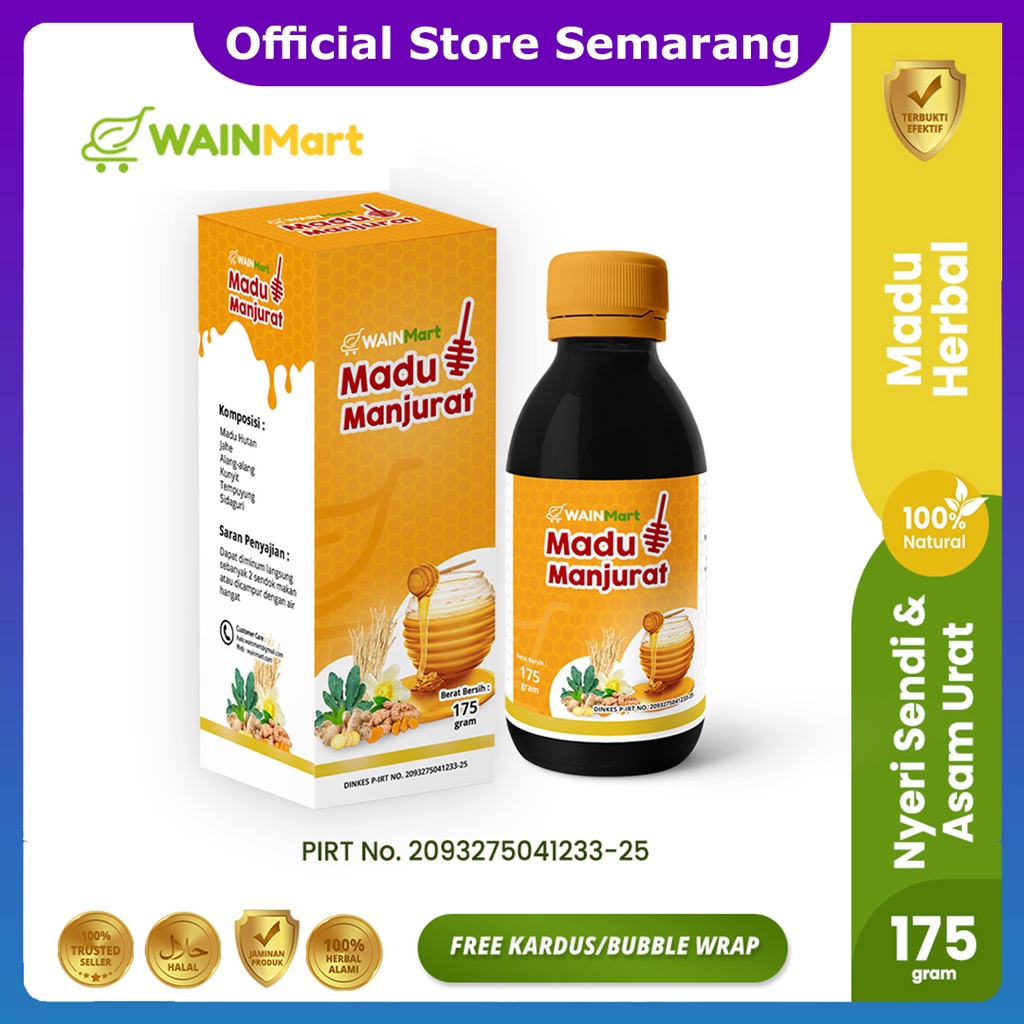 Madu Manjurat Madu Manjur Asam Urat Madu Asam Urat Herbal untuk Atasi Nyeri Sendi Asam Urat Rematik dan Pegal Linu