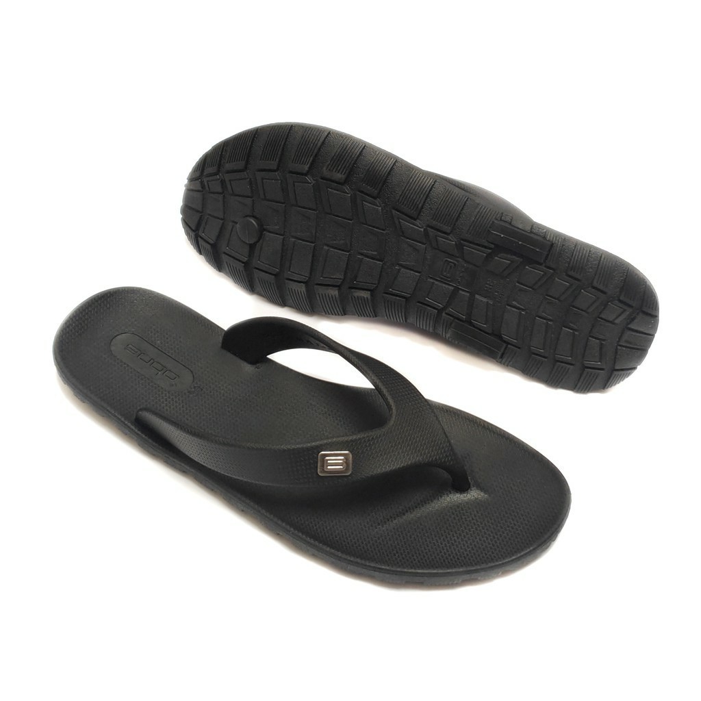 Ando Viral Sandal Jepit Pria Premium Sol Karet Anti Slip Sendal Distro Cowok Laki Black series Ando Original