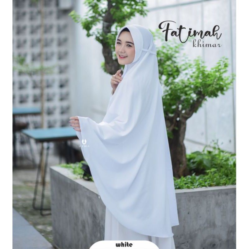 Hijab Instan Jumbo Syari FREE CADAR Jilbab Putih Haji Umroh Bergo Tali Non Pet Antem PREMIUM Mewah M