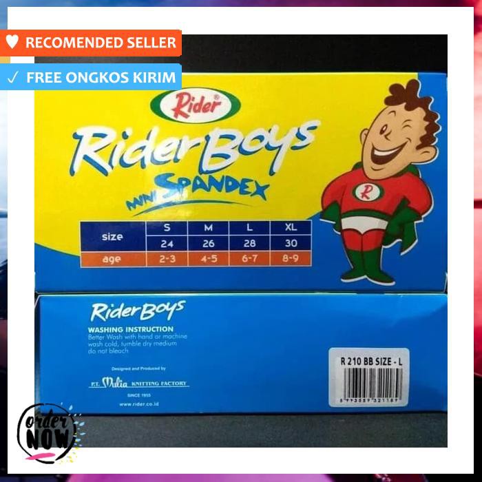 CELANA DALAM ANAK LAKI LAKI RIDER R 210BB ANTI BAKTERI CD RIDER