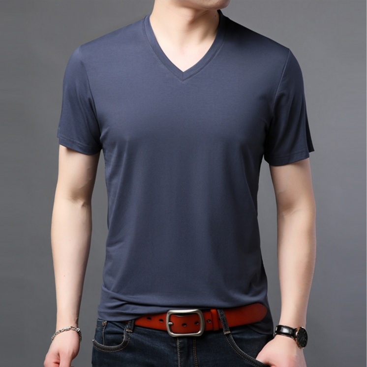 KAOS POLOS LENGAN PENDEK V NECK | KAOS BASIC POLOS VNECK