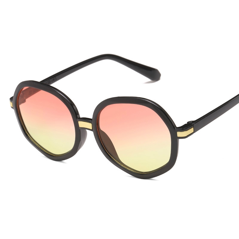 Korean version of round fashion polygon sunglasses