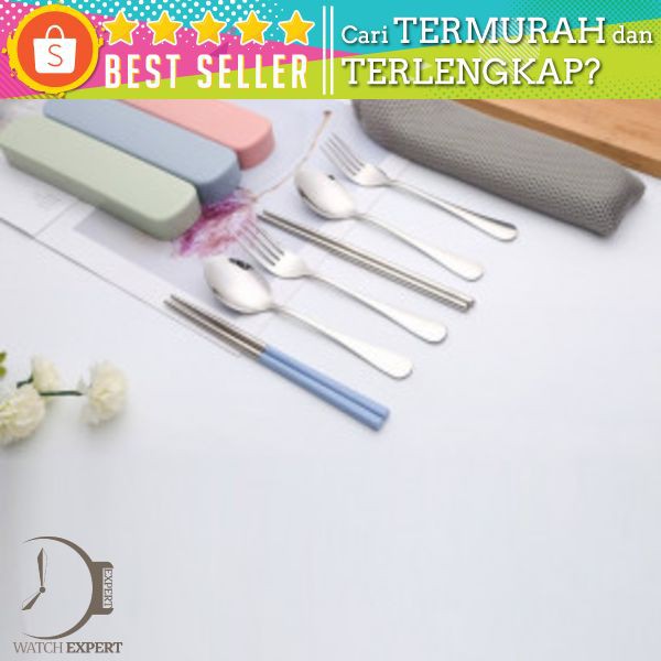 Set Sendok Garpu Sumpit Bahan Stainless Steel Untuk Souvenir Pernikahan