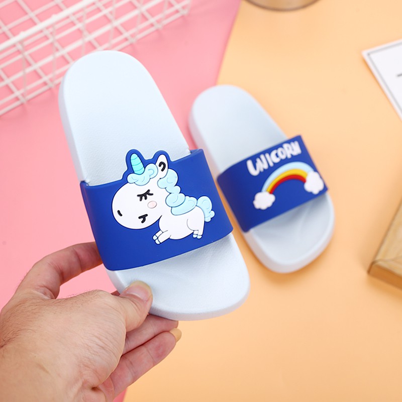 Sandal Anak Slop Sendal Slipper Unicorn Dewasa Cute