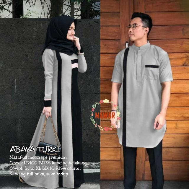 Baju Abaya Turkii Ariella Maxi Baju Abaya Turki Couple Original