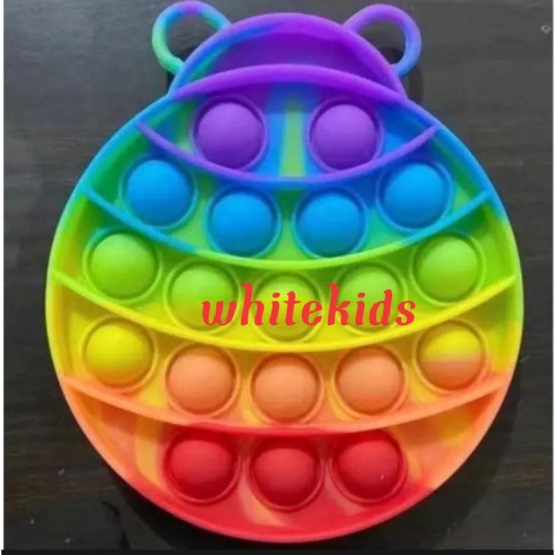 NEWPop it mainan pop it viral Tiktok/pop it Rainbow AMONG US Star FREE KELERENG IMPORT