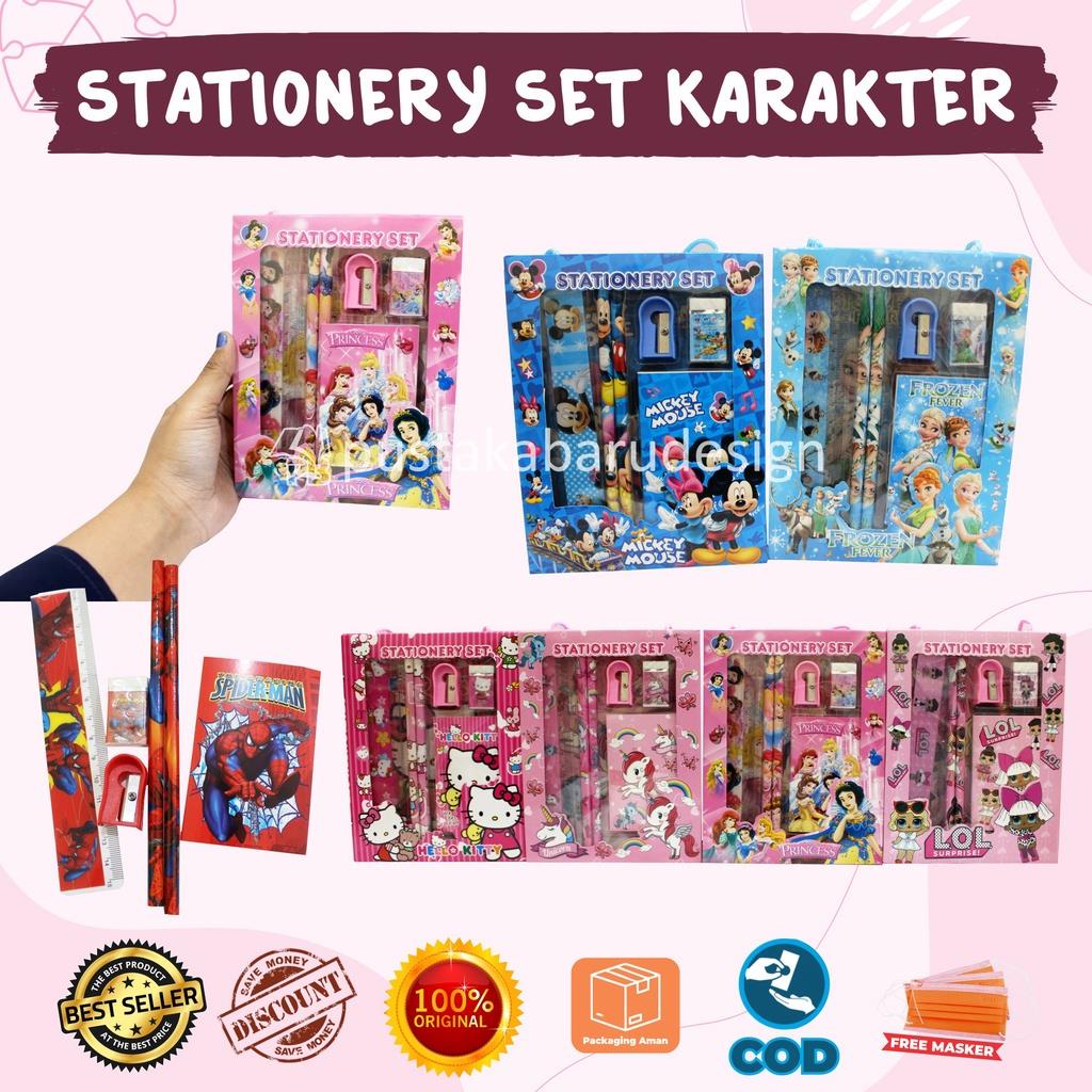 

Buku SD Paket Alat Tulis Anak Stationaty Set Karakter Untuk TK Dan SD