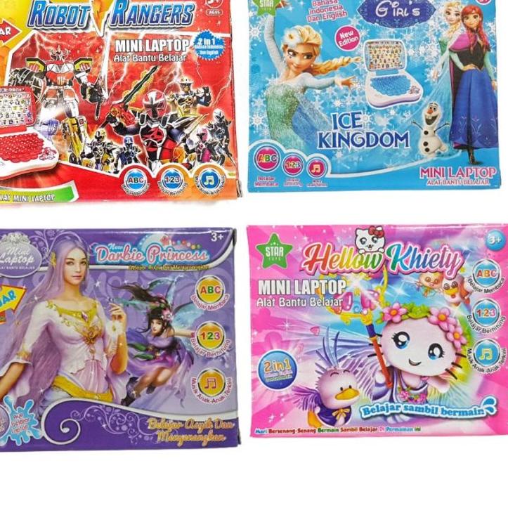 Paling Dicari.. MAINAN LAPTOP MINI laptop anak,mainan edukasi dua bahasa untuk belajar anak