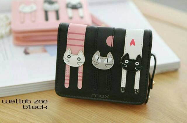 Dompet Wanita Lipat Mini Motif 3 KUCING SELONJORAN MINI YAA