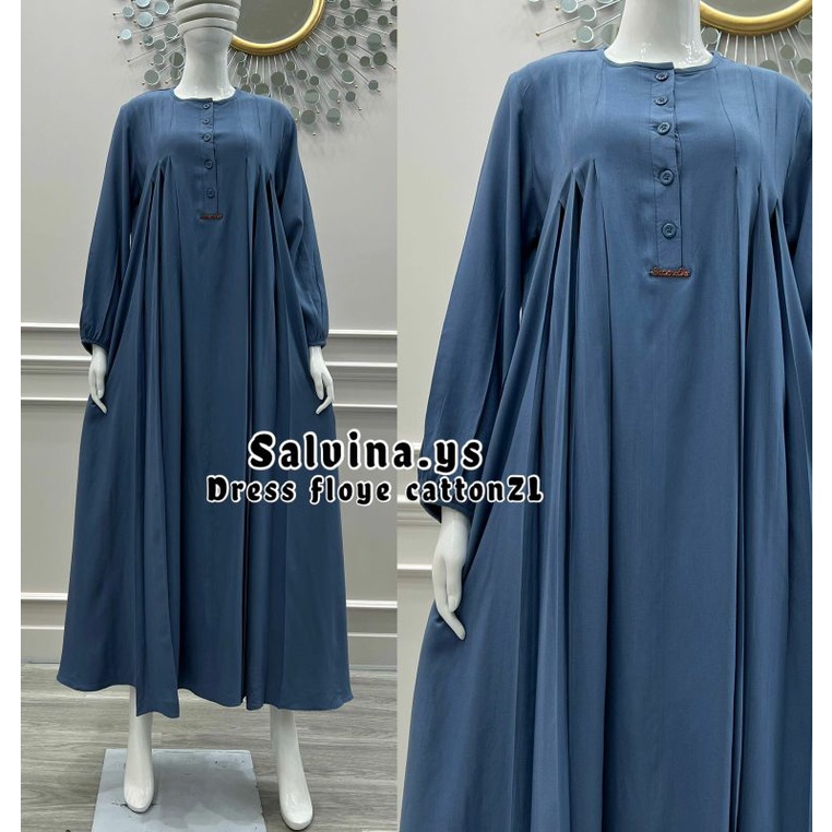 Baju Gamis Wanita Salvina Katun Rempel