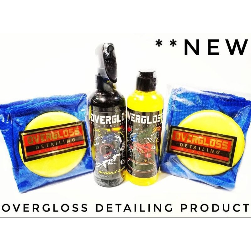 OVERGLOSS Pengkilap Body Kasar, Halus, Semir Ban Motor & Mobil