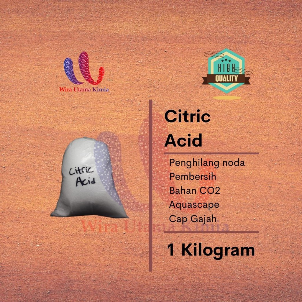 Citric Acid / Citrun 1kg / Pembersih Kerak / Pembersih noda baju