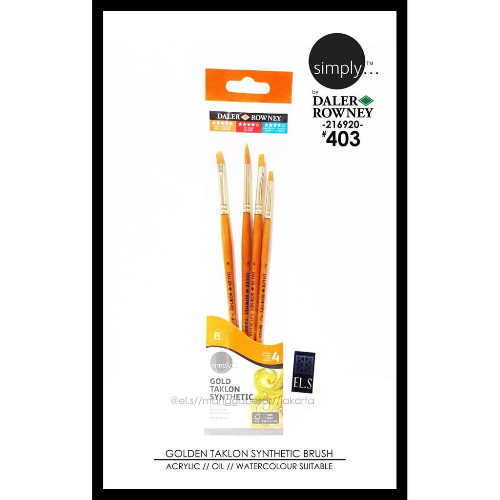 

Daler Rowney Simply Brush Set 403 Termurah