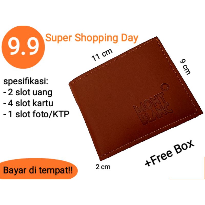 Promo!!Dompet pria/Dompet pria murah/Grosir Dompet pria/Dompet kulit sintetis/Grosir dompet