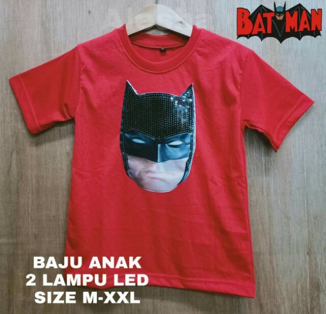 Rully68_kaos Anak bergambar mulai m- xxl Batman