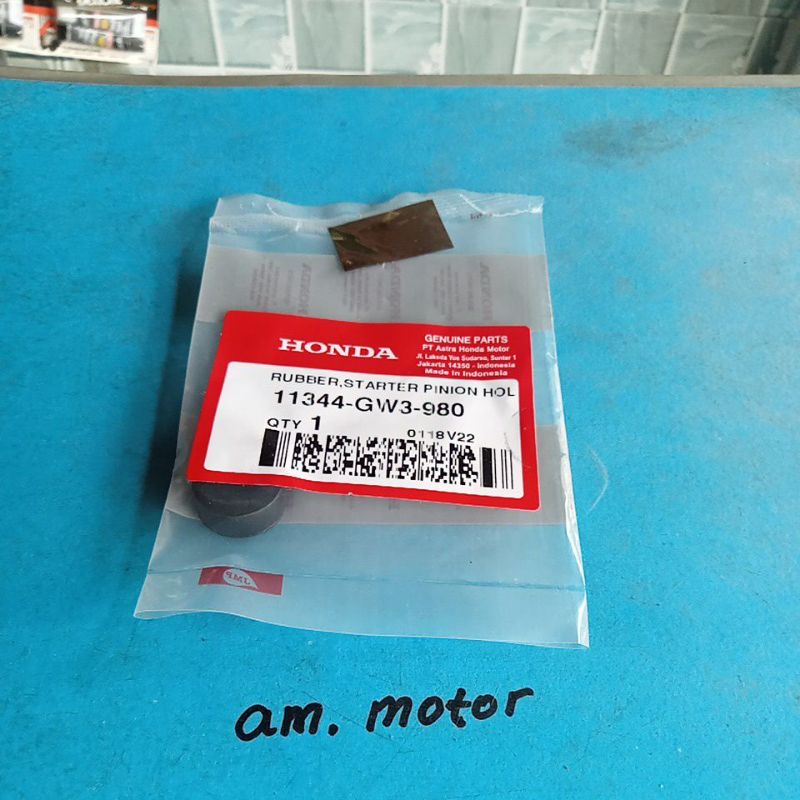 KARET, SEAL TUTUP PINION STATER / GRANAT STATER, BEAT, VARIO, BEAT fi,  HONDA ORI