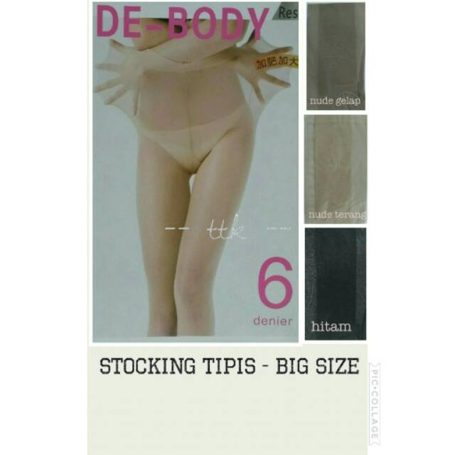 STOCKING TIPIS BIG SIZE / 6 DEN / BIGSIZE / SHEER PANTYHOSE / UKURAN BESAR / M L XL XXL / STOCKING W