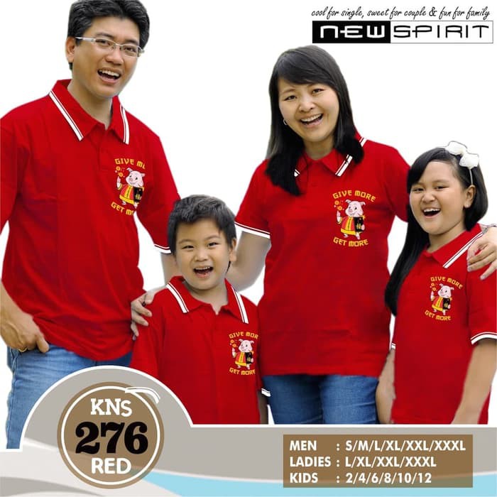 Kaos Imlek/Baju Imlek/Couple Imlek/ Newspirit Kids Poloshirt Imlek