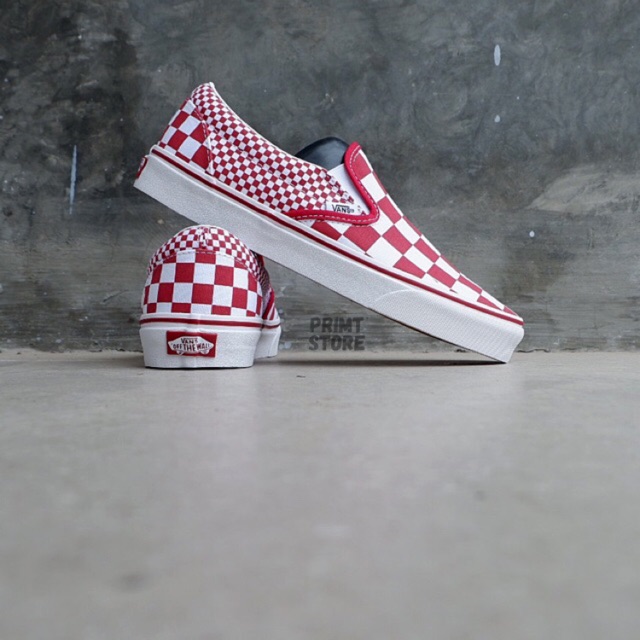 vans slip on chili pepper