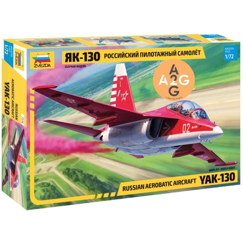 Model kit Zvezda 1/72 Yakovlev Yak-130 Russian aerobatic aircraft