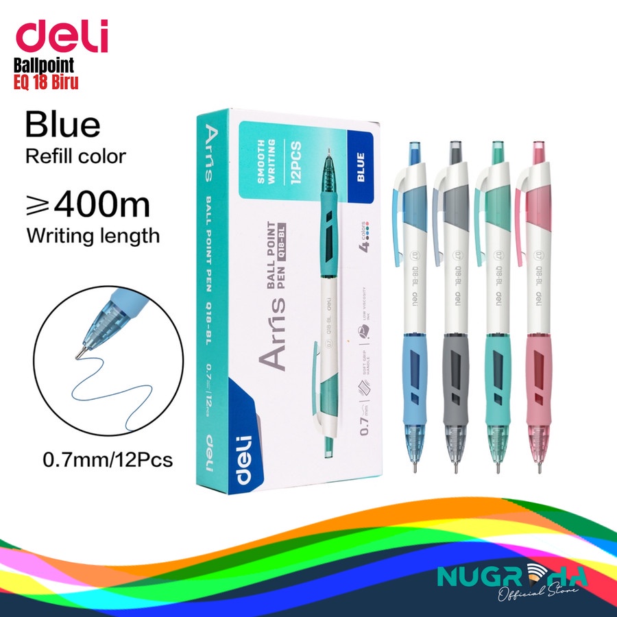 

BALLOINT / PENA / PEN DELI eQ18 BIRU