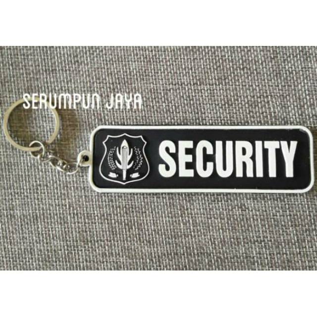 GANTUNGAN KUNCI SECURITY - GANTUNGAN KUNCI SECURITY 2 SISI BAHAN PATCH RUBBER.