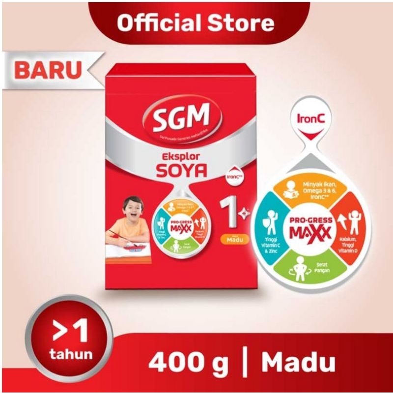 

SGM eksplor soya 1+ susu pertumbuhan madu 400g