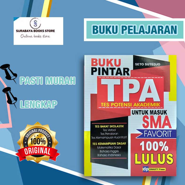 Buku Pintar Tpa Tes Potensi Akademik Untuk Masuk Sma Favorit 100 Lulus 10027004 Shopee Indonesia