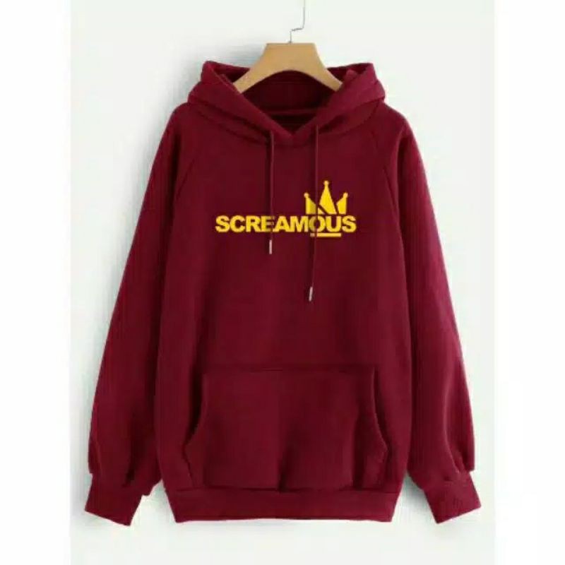 S - XXXXXXL (6XL) Jaket Screamous HOODIE SCREAMOUS BIGSIZE OVERSIZE Hoodie Pullover Pria Wanita