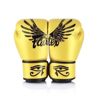 Sarung tinju Fairtex bgv1 falcon genuine leather gold limited edition / boxing gloves muay thai gloves sarung boxing muaythai