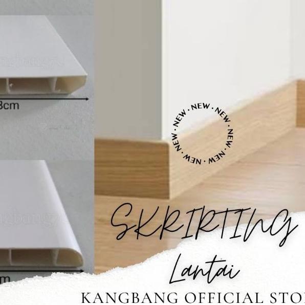 ➦ Plin pvc | Plint PVC | List Plank Pvc | List Lantai | Skirting | List Dinding | Lis Parkit kangban