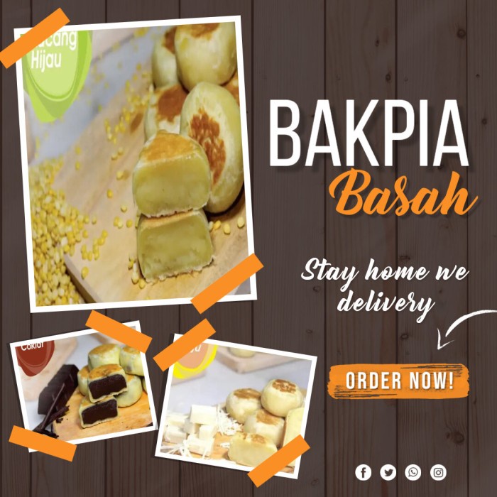 

Bakpia Premium Paket 2 Box Lebih Hemat Rasa Kacang Hijau dan Cokelat
