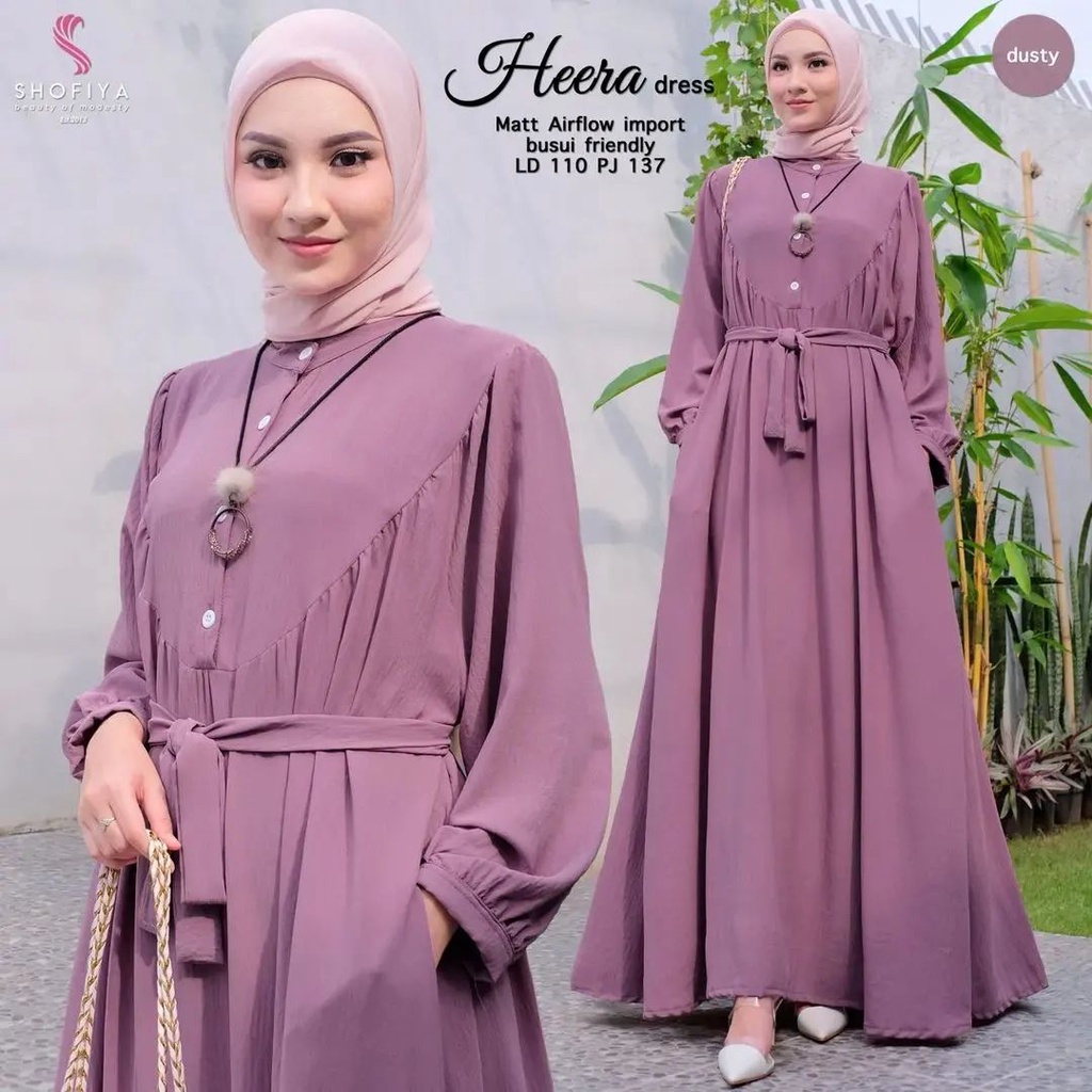 HEERA DRESS BL CRINKLE LD 108 CM PB 137 CM KANCING HIDUP / BUSUI BAJU  GAMIS DRES TERBARU SIMPLE ELEGAN NYAMAN DI PAKAI HARGA TERJANGKAU NYAMAN DI PAKAI DAN COCOK UNTUK SEGALA AKTIFITAS BAJU DRES 2022