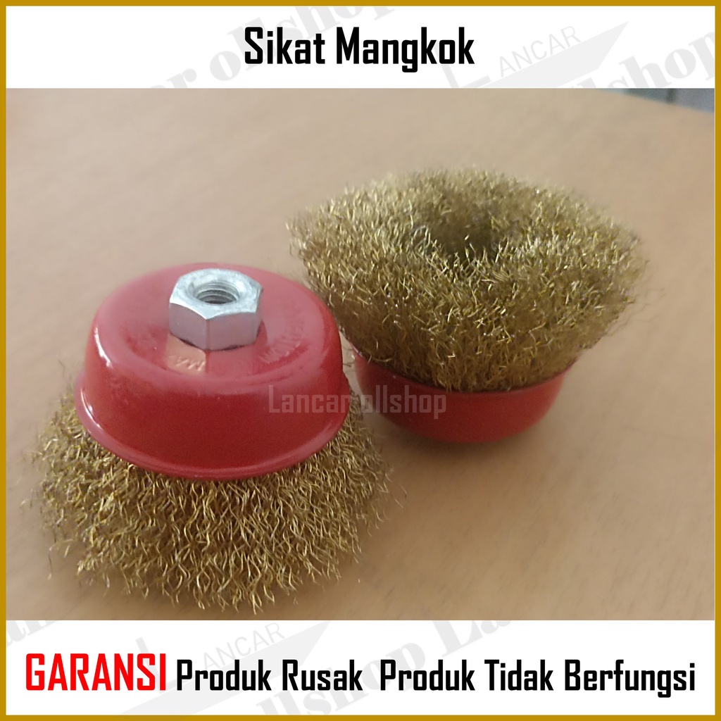 Sikat Kawat Mangkok / Sikat Kawat Gerinda / Cup Brush / Sikat Kawat Mangkok Kuning