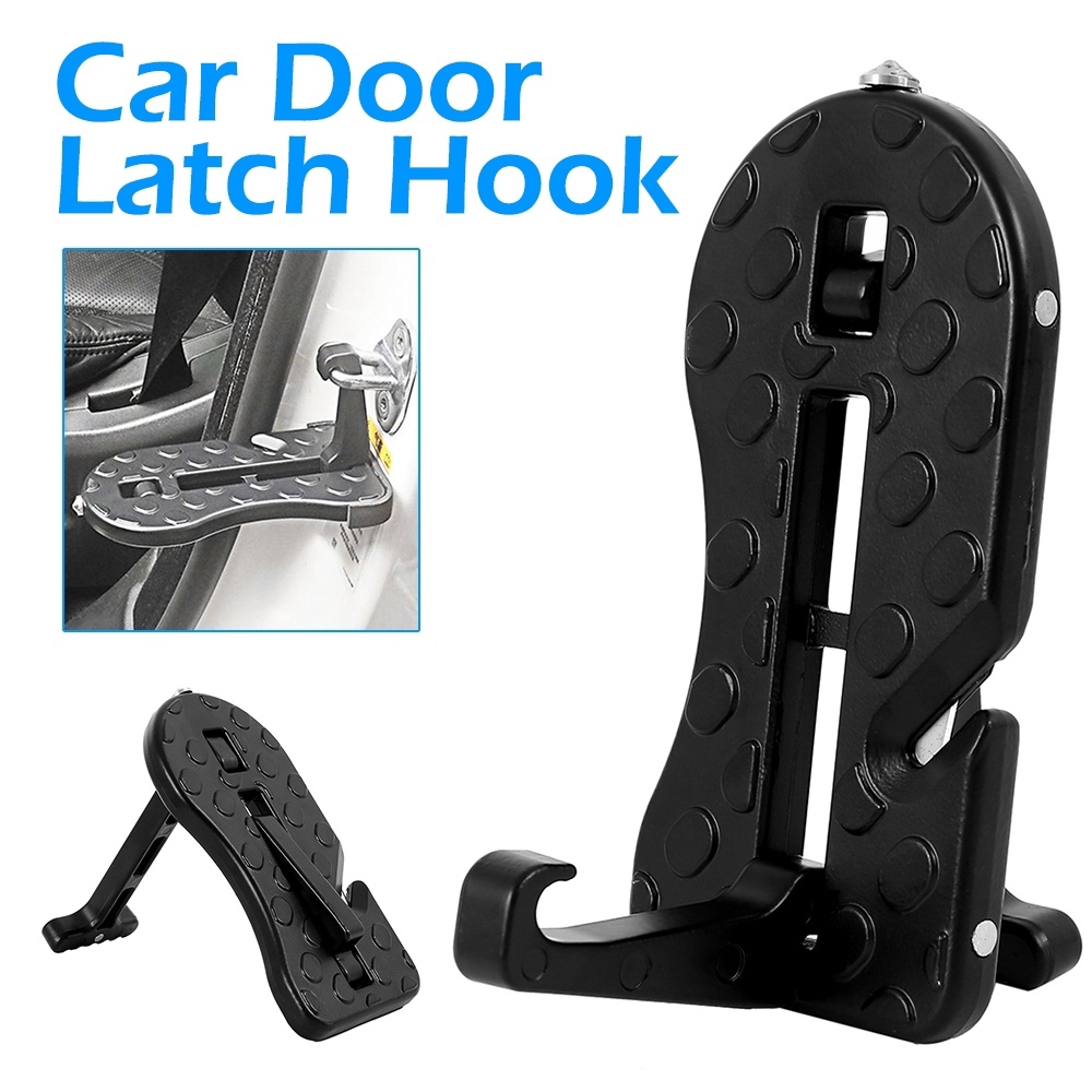 Folding Car Door Latch Hook Step Mini Foot Pedal Ladder For Jeep