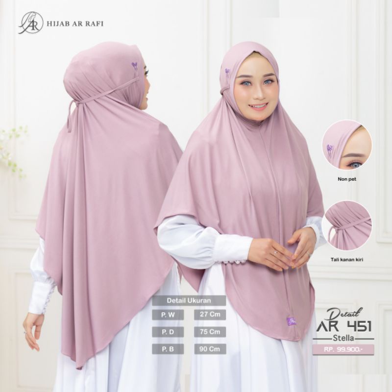 TERLARIS ✅COD Bergo Arrafi 451| bergo tali | jilbab jumbo| hijab syar'i