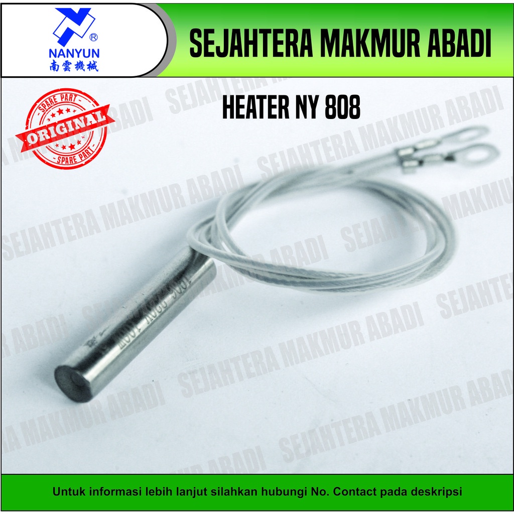 Heater Pemanas / Heating Tube NY - 808 A 8 mm X 35 mm 220 V 100 W