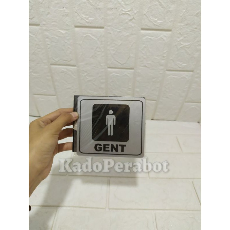 stiket sign blok gent - stiker toilet laki laki - stiker toilet pria