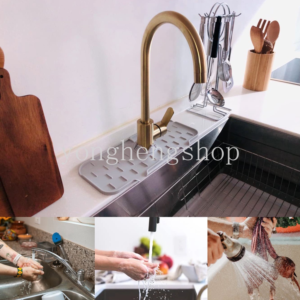 Alas Pelindung Keran Air Bahan Silikon Untuk Dapur / Kamar Mandi
