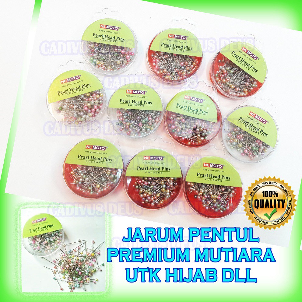 JARUM PENTUL PREMIUM MUTIARA - JARUM PENTUL HIJAB - NEMOTOO